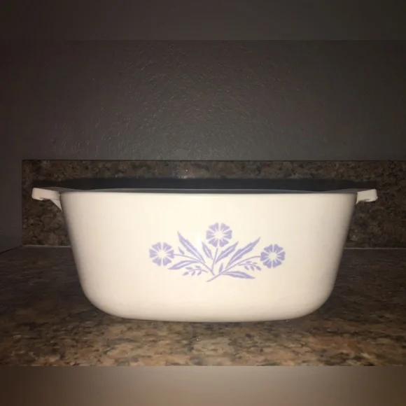 Vintage RARE Corning Pyroceram Cornflower Dish 1.5qt - Picture 4 of 8